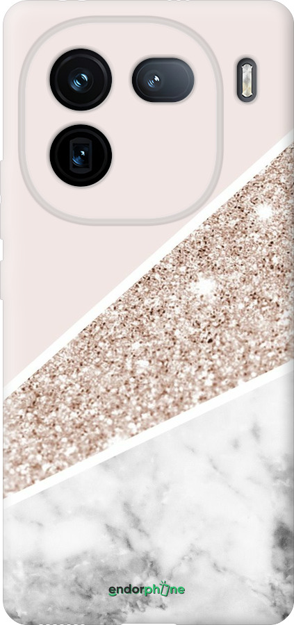 Силиконовый чехол Пастельный мрамор для Vivo iQOO 12 - 4342u-3433 изображение 