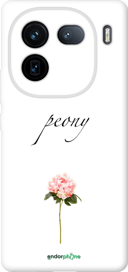 Силиконовый чехол Пион для Vivo iQOO 12 - 4366u-3433 изображение 