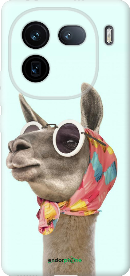Силиконовый чехол Модная лама для Vivo iQOO 12 - 4479u-3433 изображение 