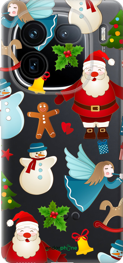 Силиконовый чехол Новогодний 1 для Vivo iQOO 12 - 4614u-3433 изображение 