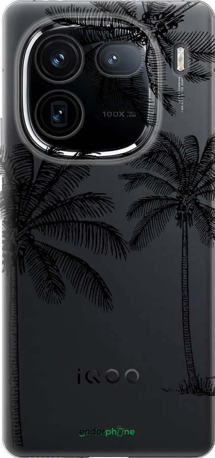 Силиконовый чехол Пальмы1 для Vivo iQOO 12 - 4634u-3433 изображение 