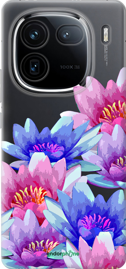 Силіконовий чехол Лотос для Vivo iQOO 12 - 4862u-3433 изображение 