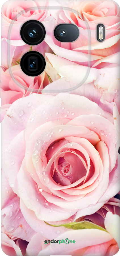 Силіконовий чехол Троянди для Vivo iQOO 12 - 525u-3433 изображение 