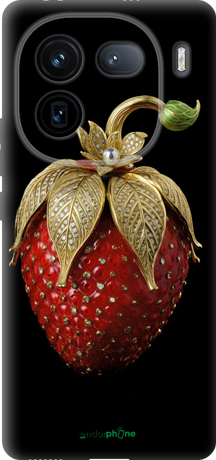 Силиконовый чехол Клубника v3 для Vivo iQOO 12 - 5638u-3433 изображение 