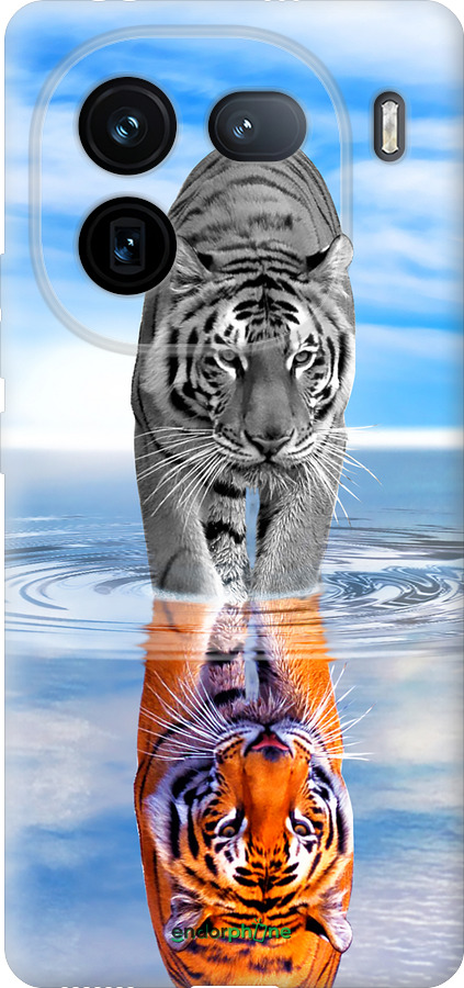 Силиконовый чехол Тигр для Vivo iQOO 12 - 6016u-3433 изображение 