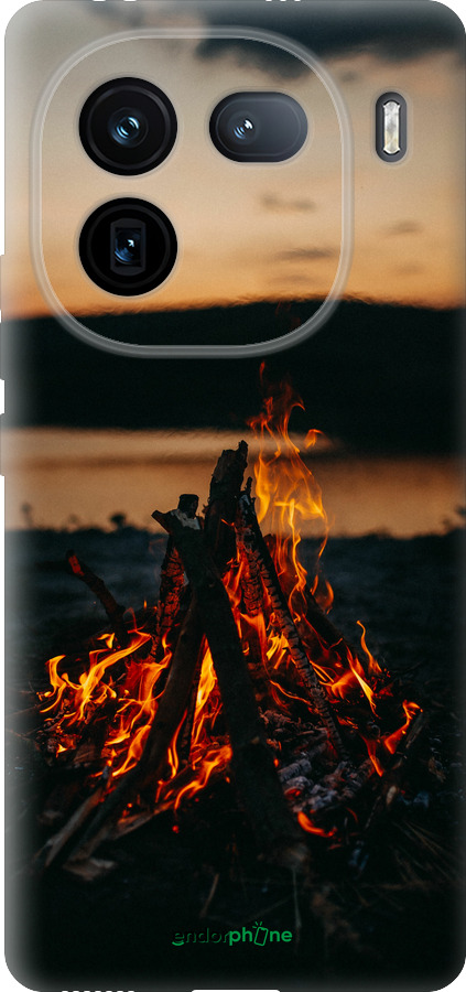 Силиконовый чехол Огонь для Vivo iQOO 12 - 6021u-3433 изображение 