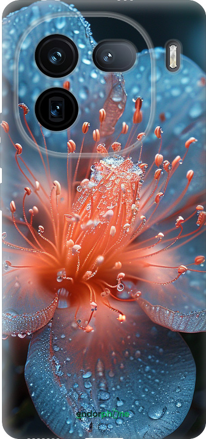 Силиконовый чехол Роса на цветке для Vivo iQOO 12 - 6039u-3433 изображение 