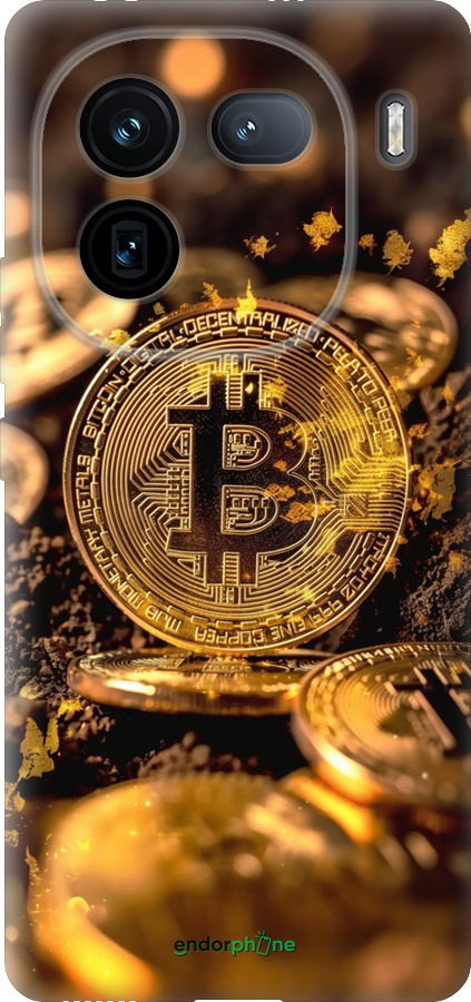 Силіконовий чехол Золота лихоманка біткойна для Vivo iQOO 12 - 6089u-3433 изображение 