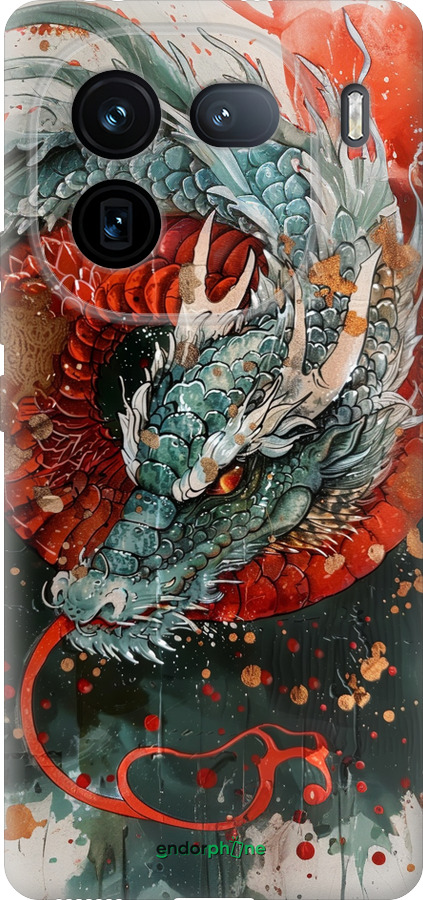 Силиконовый чехол Стихия огня для Vivo iQOO 12 - 6101u-3433 изображение 