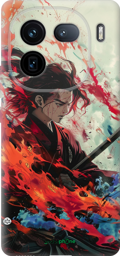 Силиконовый чехол Битва стихий для Vivo iQOO 12 - 6110u-3433 изображение 