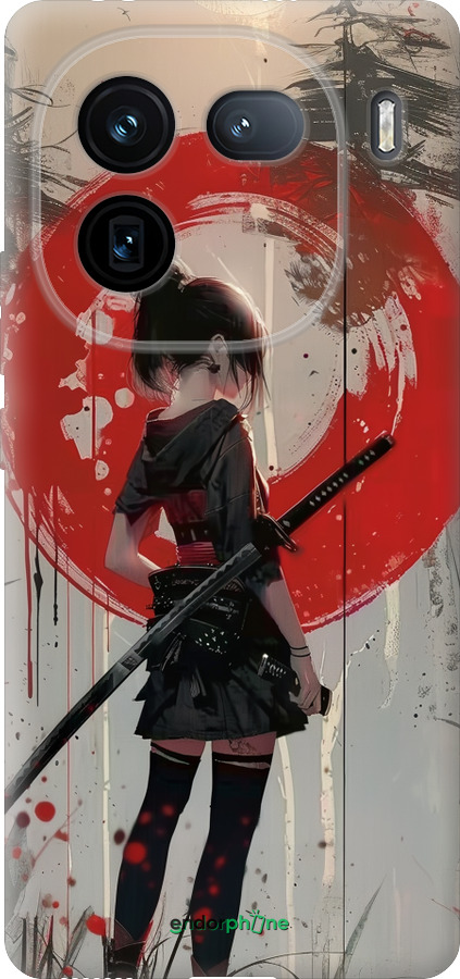 Силиконовый чехол Сумерки воина: Танец с катаной для Vivo iQOO 12 - 6123u-3433 изображение 