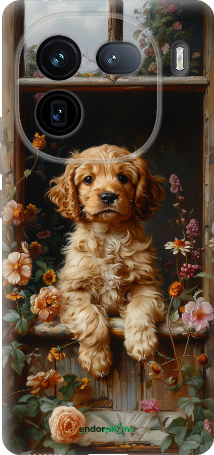 Силиконовый чехол Щенок cocker spaniel для Vivo iQOO 12 - 6136u-3433 изображение 