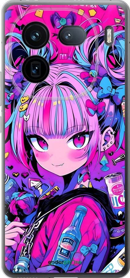 Силиконовый чехол Аниме милаха для Vivo iQOO 12 - 6314u-3433 изображение 