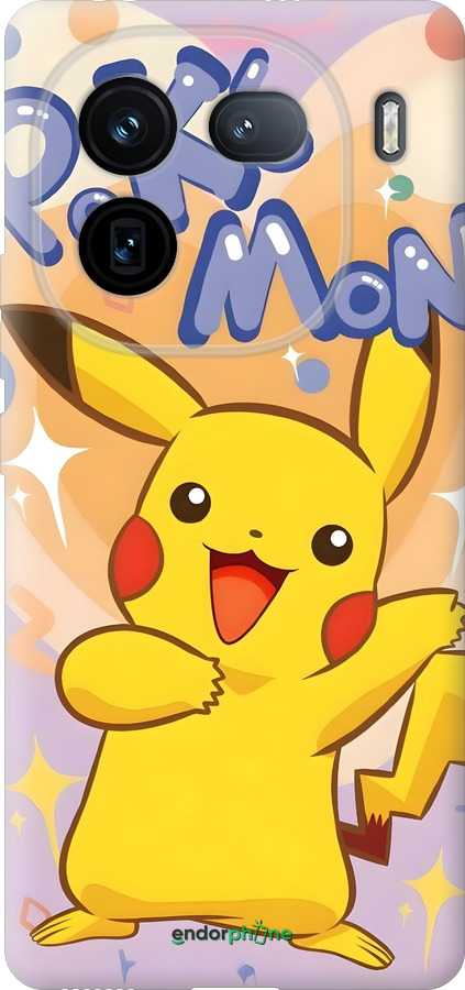 Силиконовый чехол Пикачу для Vivo iQOO 12 - 6383u-3433 изображение 