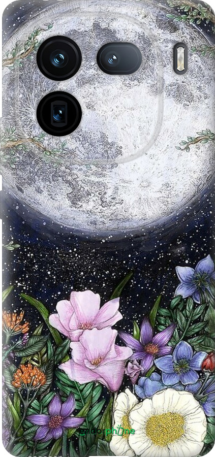 Силиконовый чехол Полночь в саду II для Vivo iQOO 12 - 6424u-3433 изображение 