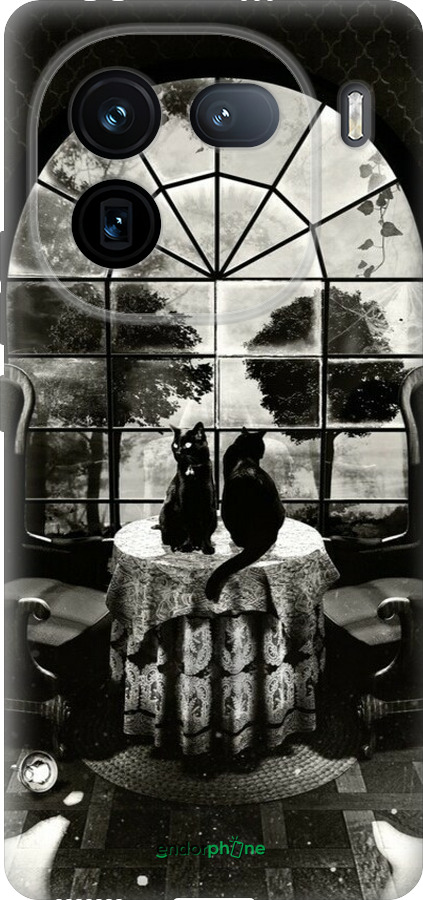 Силиконовый чехол Череп и коты для Vivo iQOO 12 - 6432u-3433 изображение 