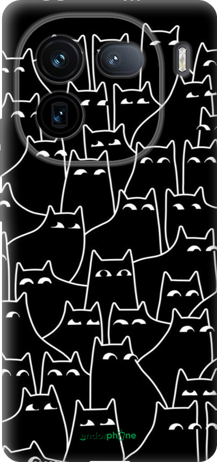 Силиконовый чехол С изображением кошек для Vivo iQOO 12 - 6470u-3433 изображение 