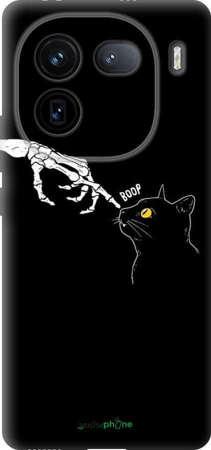 Силиконовый чехол Кошка для Vivo iQOO 12 - 6505u-3433 изображение 