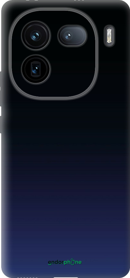 Силіконовий чехол Градієнт у темно-синьому стилі для Vivo iQOO 12 - 6542u-3433 изображение 