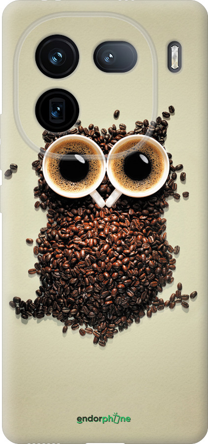 Силиконовый чехол Сова из кофе для Vivo iQOO 12 - 777u-3433 изображение 