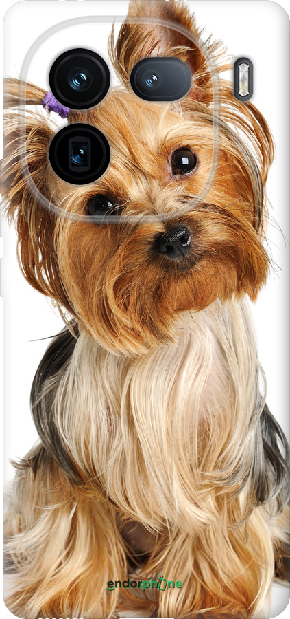 Силиконовый чехол Йоркширский терьер с хвостиком для Vivo iQOO 12 - 930u-3433 изображение 