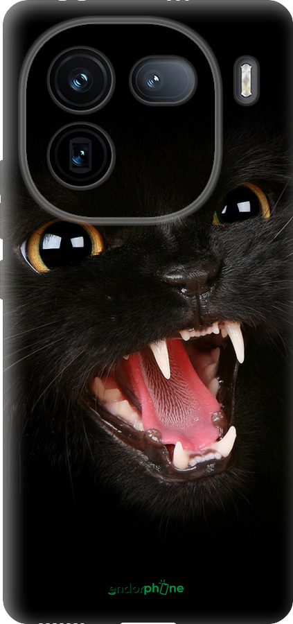 Силиконовый чехол Чёрная кошка для Vivo iQOO 12 - 932u-3433 изображение 