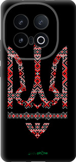 Силиконовый чехол Герб - вышиванка на черном фоне для Vivo IQOO 13 - 1196u-3913 изображение 