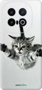 Силиконовый чехол Летящий котёнок для Vivo IQOO 13 - 2322u-3913 изображение 
