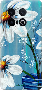Силиконовый чехол Красивые арт-ромашки для Vivo IQOO 13 - 4031u-3913 изображение 