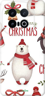 Силиконовый чехол Merry Christmas для Vivo IQOO 13 - 4106u-3913 изображение 