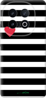 Силиконовый чехол Черно-белые полосы для Vivo IQOO 13 - 4461u-3913 изображение 