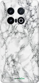 Силиконовый чехол Мрамор белый для Vivo IQOO 13 - 4480u-3913 изображение 