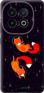 Силиконовый чехол Лисички в космосе для Vivo IQOO 13 - 4519u-3913 изображение 