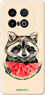 Силиконовый чехол Енотик с арбузом для Vivo IQOO 13 - 4605u-3913 изображение 