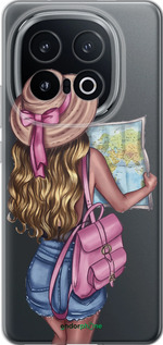 Силиконовый чехол Девушка с картой для Vivo IQOO 13 - 4704u-3913 изображение 