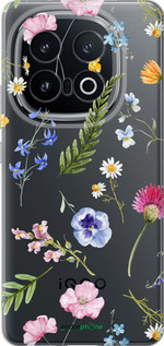 Силиконовый чехол Цветочный фон v2 для Vivo IQOO 13 - 5472u-3913 изображение 