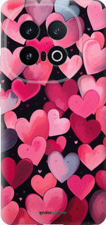 Силиконовый чехол Сердечки 4 для Vivo IQOO 13 - 5662u-3913 изображение 