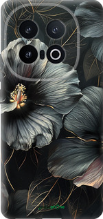Силиконовый чехол Черные цветы для Vivo IQOO 13 - 6031u-3913 изображение 