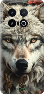 Силиконовый чехол Волчий взгляд для Vivo IQOO 13 - 6066u-3913 изображение 