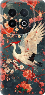 Силіконовий чехол Сакура та лелека для Vivo IQOO 13 - 6108u-3913 изображение 