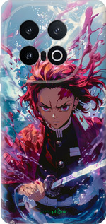 Силиконовый чехол Танджиро Камадо: Клинок рассекающий демонов для Vivo IQOO 13 - 6111u-3913 изображение 