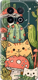 Силиконовый чехол Коты грибы для Vivo IQOO 13 - 6321u-3913 изображение 