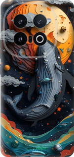 Силіконовий чехол Кит у космосі для Vivo IQOO 13 - 6328u-3913 изображение 