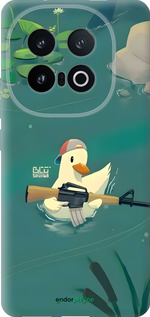 Силиконовый чехол Уточка с автоматом для Vivo IQOO 13 - 6356u-3913 изображение 