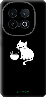 Силиконовый чехол С милым котом на черном фоне для Vivo IQOO 13 - 6528u-3913 изображение 