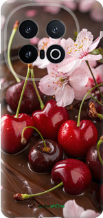 Силиконовый чехол Вишня в шоколаде для Vivo IQOO 13 - 6698u-3913 изображение 