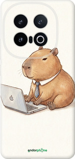 Силиконовый чехол Funny Capybara CEO Working для Vivo IQOO 13 - 6777u-3913 изображение 
