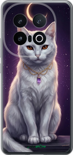 Силиконовый чехол Mystic White Cat Gothic Dark Purple Gold для Vivo IQOO 13 - 6805u-3913 изображение 