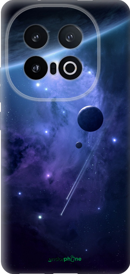 Силиконовый чехол Планеты в синем космосе для Vivo IQOO 13 - 171u-3913 изображение 