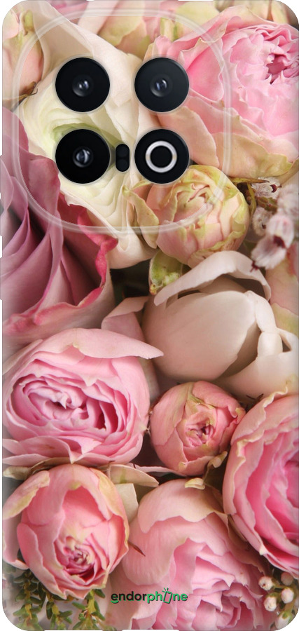 Силиконовый чехол Розы v2 для Vivo IQOO 13 - 2320u-3913 изображение 